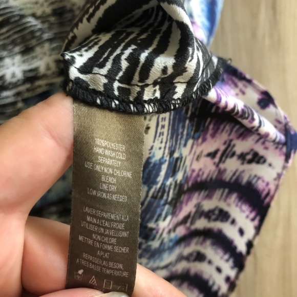 Charlie Jade Black and Blue Patterned Dress - Picture 3 of 9